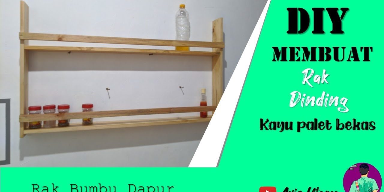 Sulap Palet Bekas Jadi Rak Dinding Multifungsi