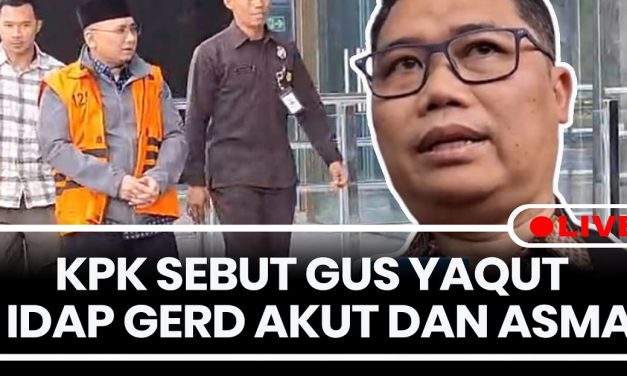 Gus Yaqut Alami GERD Hingga Asma, Ini Penjelasan Resmi KPK
