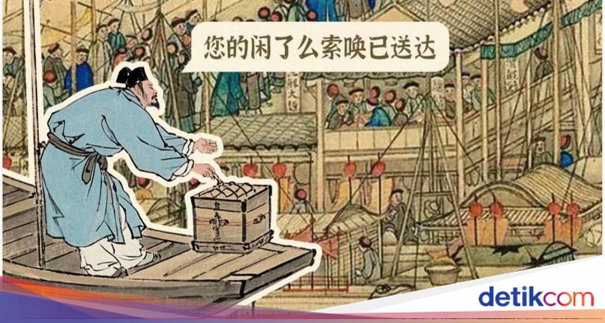 Sebelum Aplikasi Modern, China Ada Layanan Antar Makanan